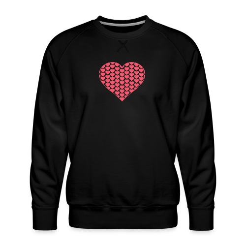 Viele Herzen ein Herz rose - Männer Premium Pullover