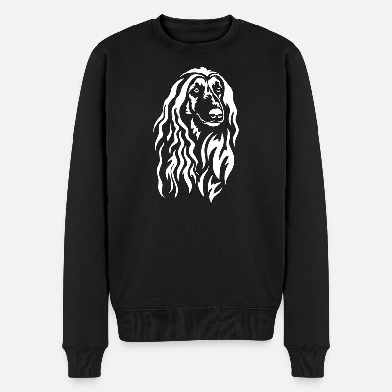 Afghane Kopf "Black Edition" - Männer Premium Bio Pullover - Schwarz