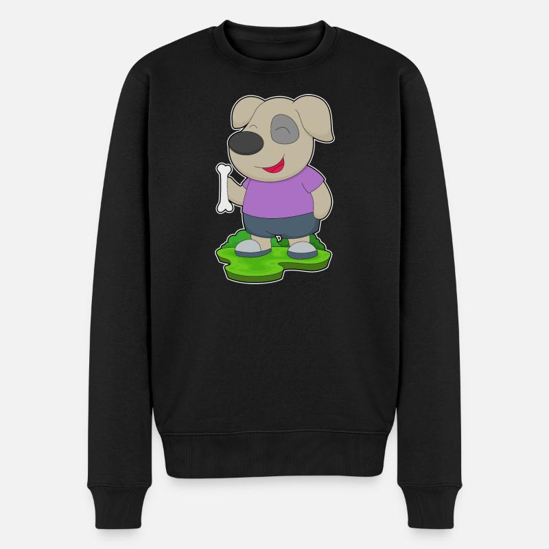 Os de chien - Pull Premium bio Homme - noir