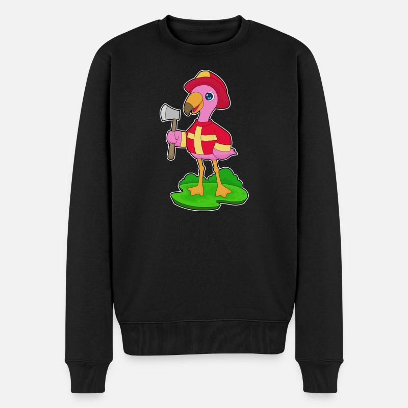 Hache de pompier Flamingo - Pull Premium bio Homme - noir