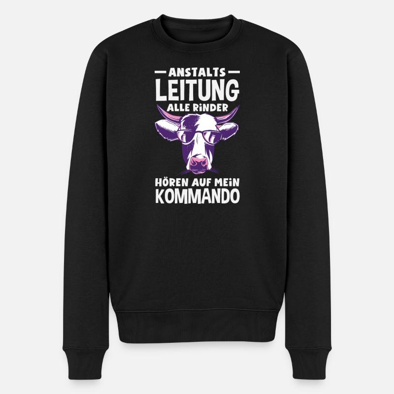 Anstaltsleitung Chef Leitung - Männer Premium Bio Pullover - Schwarz