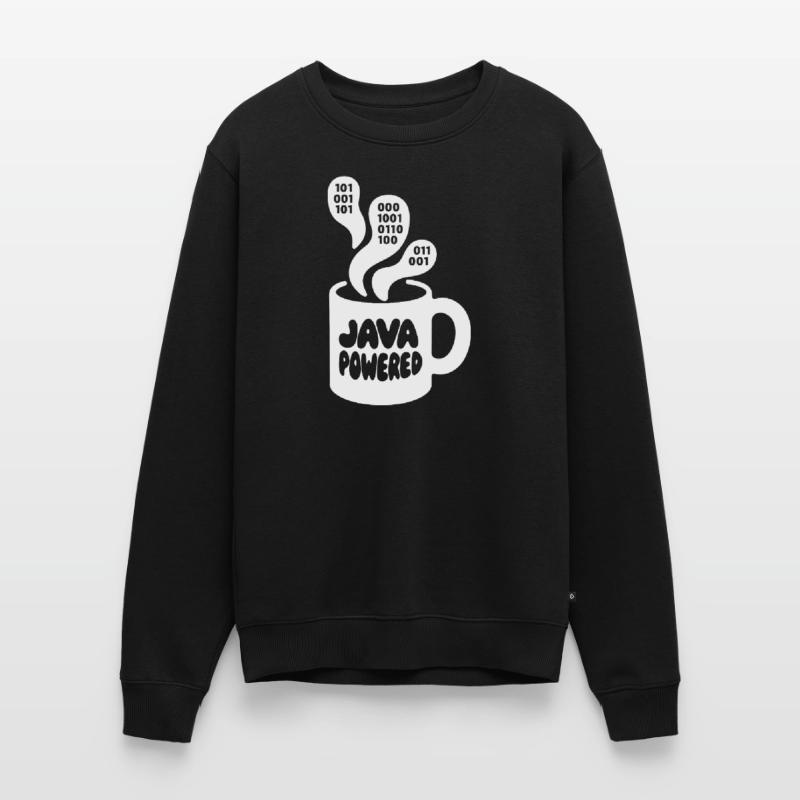 Java Powered Mug: Binary Steam Männer Premium Bio Pullover
