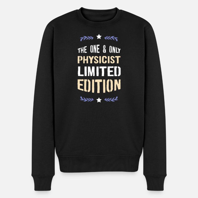 Einziger Physiker Limitierte Ausgabe - Männer Premium Bio Pullover - Schwarz