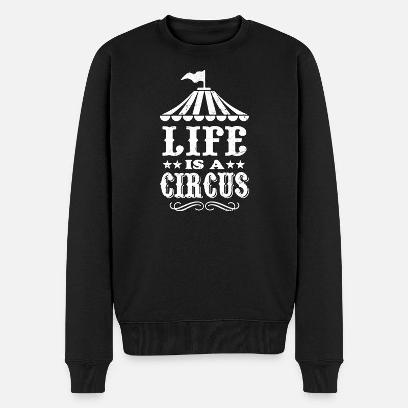 La vie est un cirque - Pull Premium bio Homme - noir