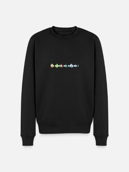No Noob no arnak! - Men's Premium Organic Jumper - black