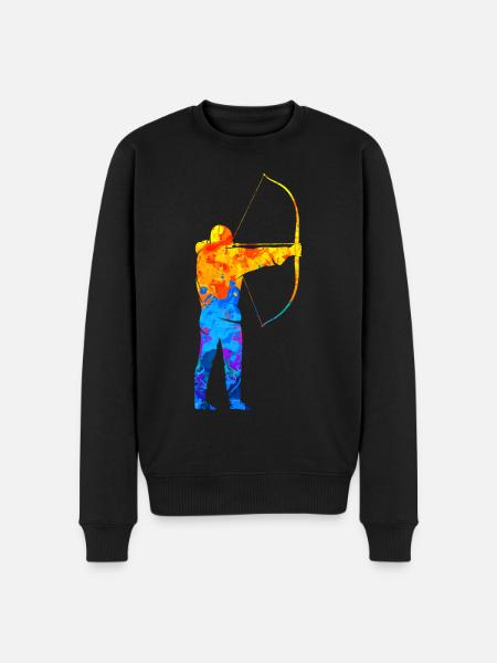 Archer Archer Archery - Men's Premium Organic Jumper - black