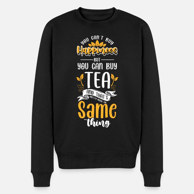 Tea drinker Grandma Winter - Men's Premium Organic Jumper - black