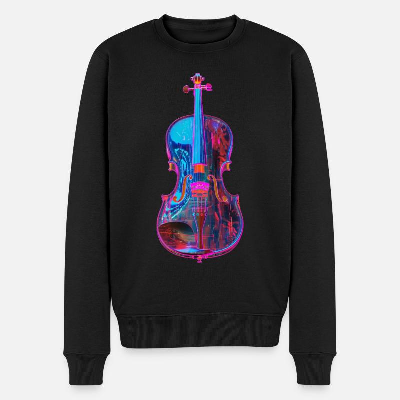 Violon - Pull Premium bio Homme - noir