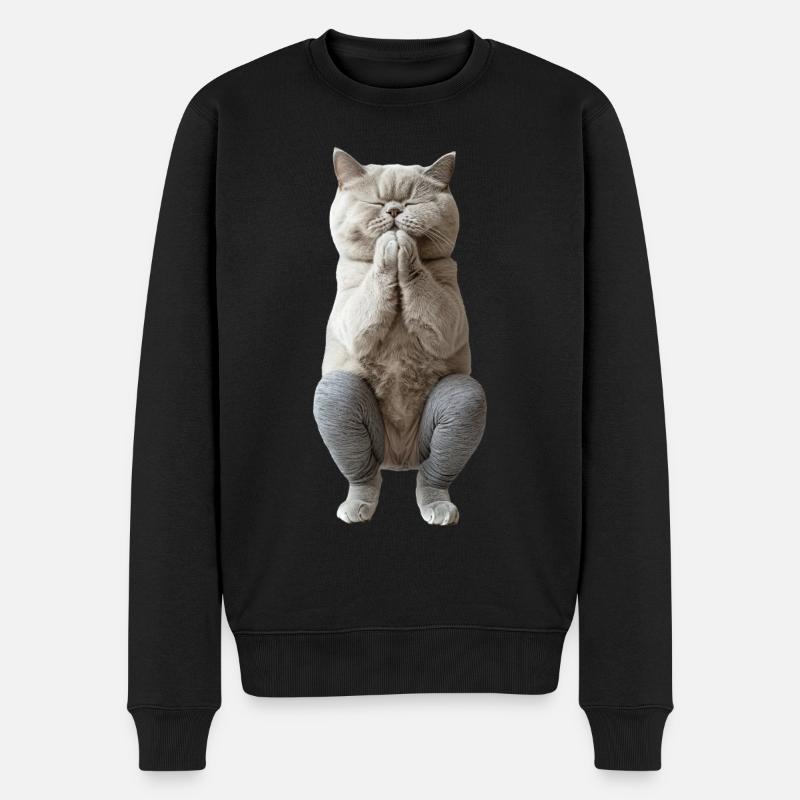 Britisch Kurzhaar - Männer Premium Bio Pullover - Schwarz