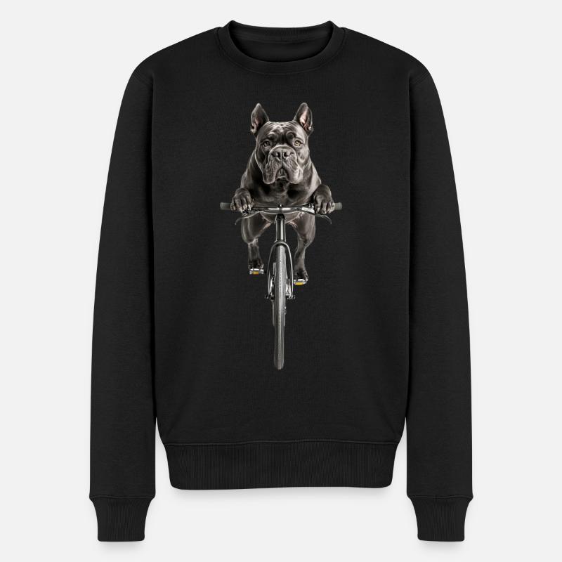 Cane Corso - Männer Premium Bio Pullover - Schwarz