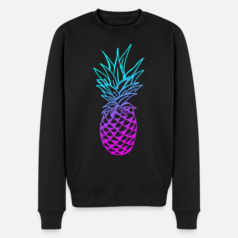 Ananas Glow - Pull Premium bio Homme - noir