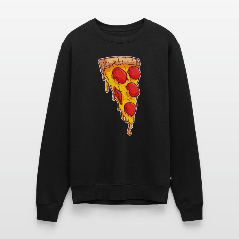 Pizza Kruste Scheibe Pizza Pie Maker Bäcker Männer Premium Bio Pullover