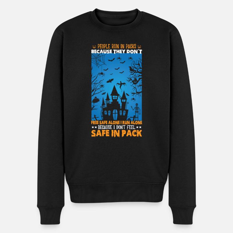 Halloween Hemd - Männer Premium Bio Pullover - Schwarz