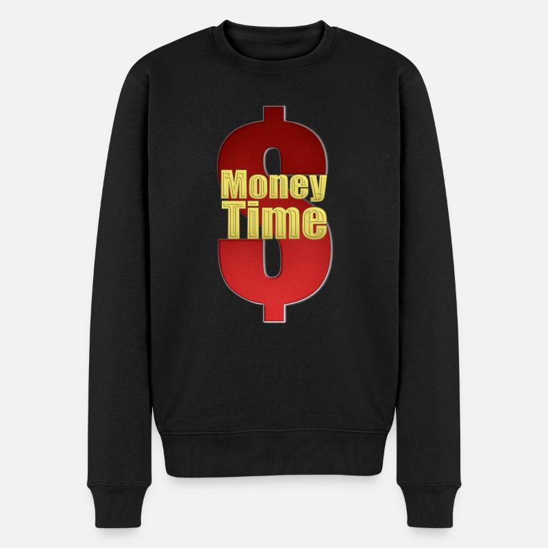 Temps d’argent - Pull Premium bio Homme - noir