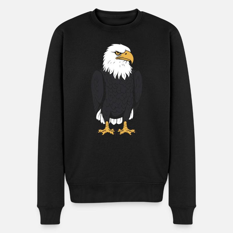 Citation humour Oiseau aigle - Pull Premium bio Homme - noir
