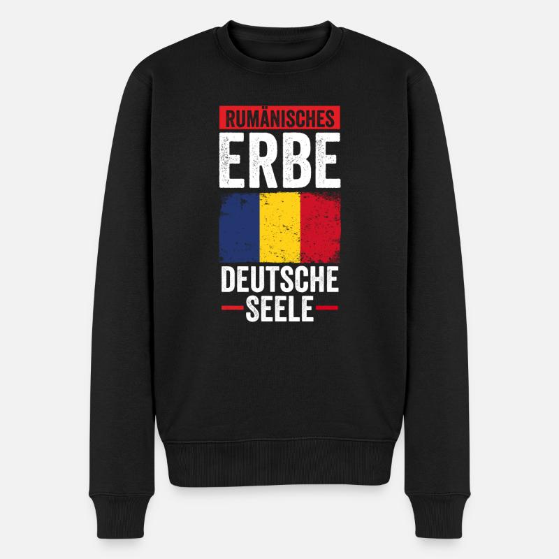 Roumain Roumain Allemagne Roumanie - Pull Premium bio Homme - noir