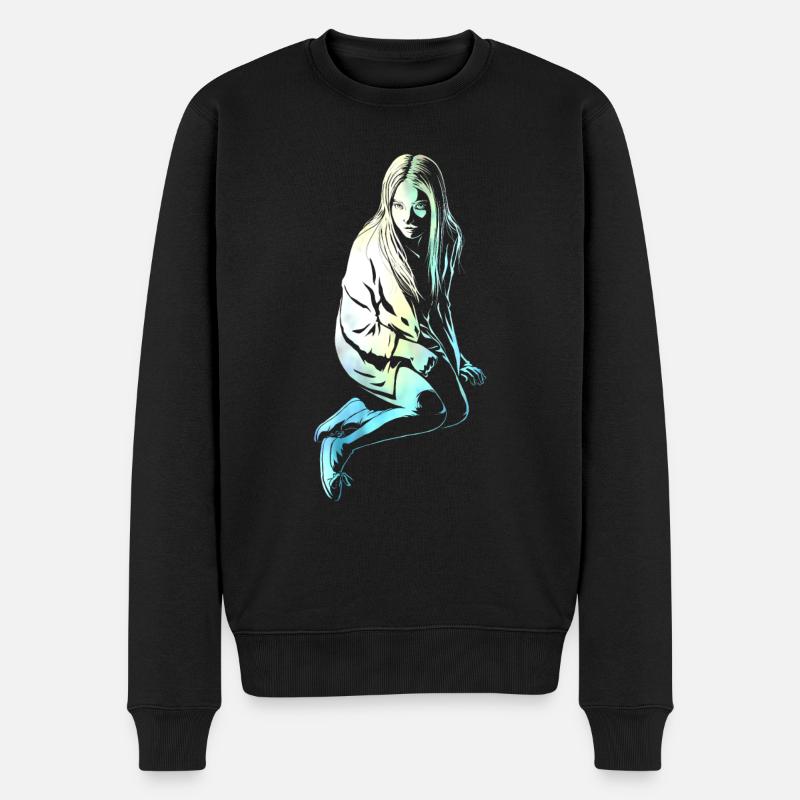Fille en glace - Pull Premium bio Homme - noir
