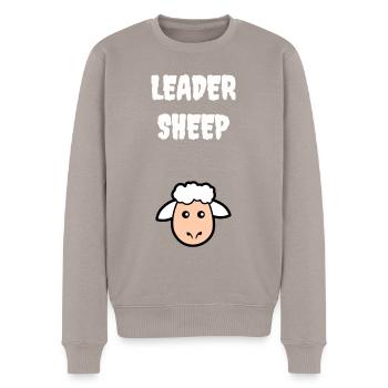 Leader sheep - Pull Premium bio Homme - taupe - Devant - Nico (187cm)
