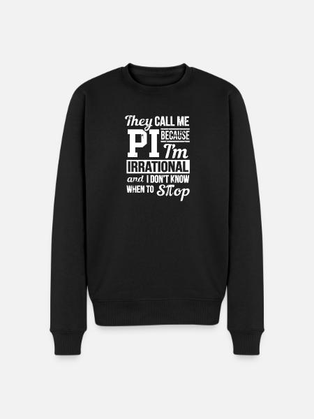 Pi Day T Shirt - Männer Premium Bio Pullover - Schwarz