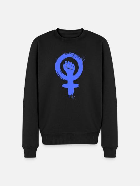 Feminism equality rights - Männer Premium Bio Pullover - Schwarz