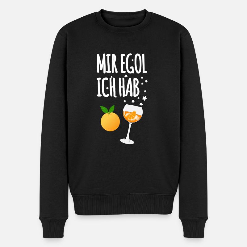 Mir Egol Ich Hab - Männer Premium Bio Pullover - Schwarz