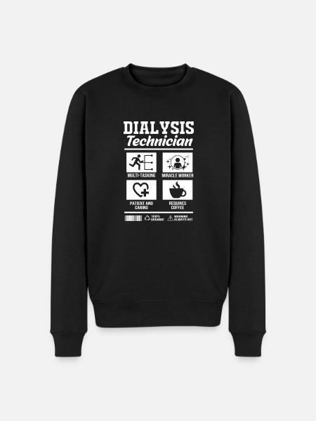 Dialysis Technician - Men's Premium Organic Jumper - black