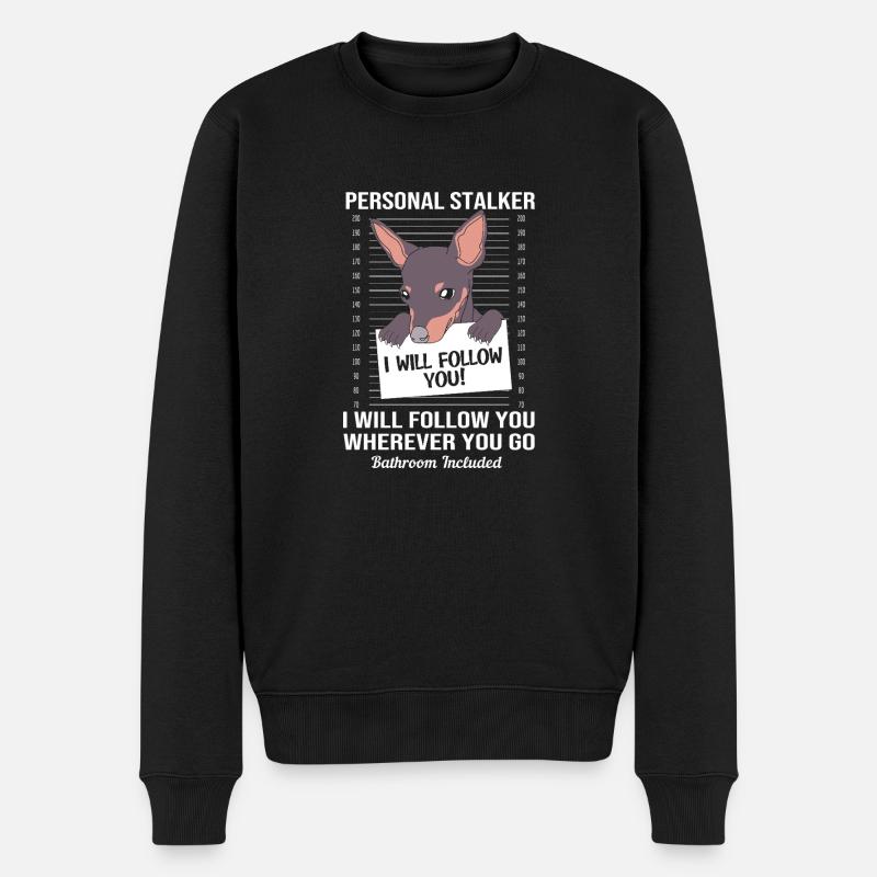 Zwergpinscher - Männer Premium Bio Pullover - Schwarz