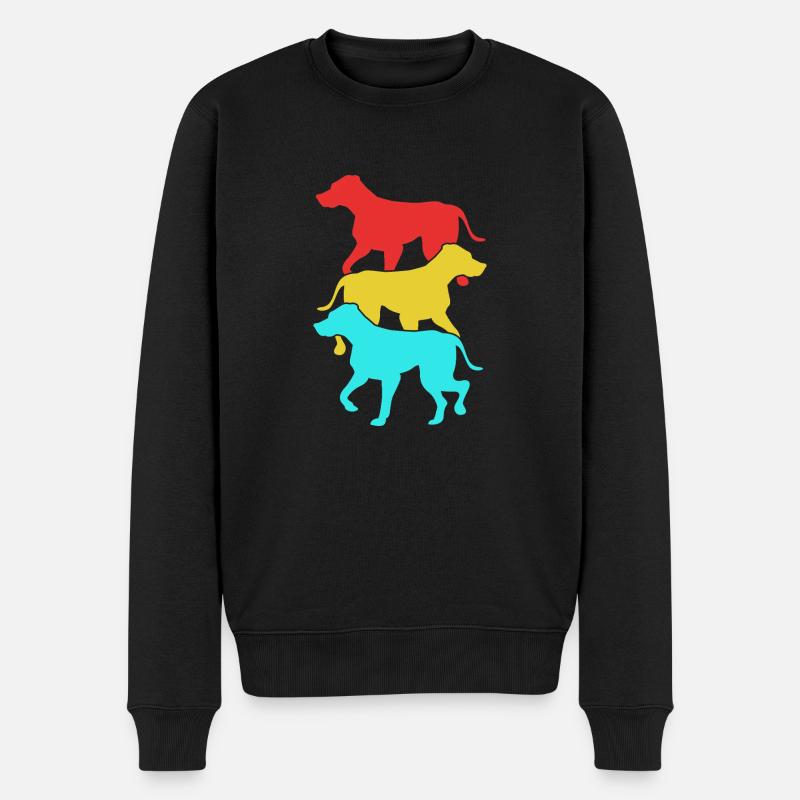 Rhodesian Ridgeback - Männer Premium Bio Pullover - Schwarz