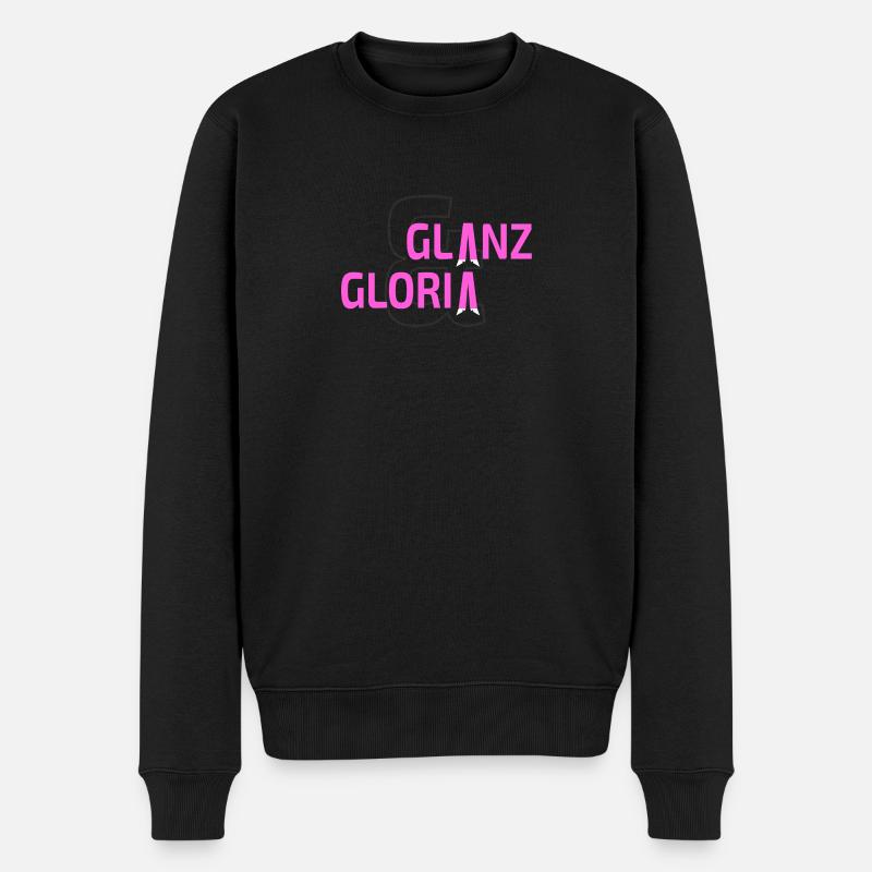 Glanz und Gloria - Männer Premium Bio Pullover - Schwarz