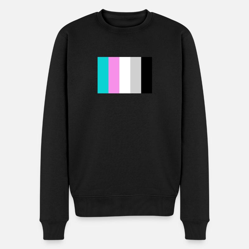 Miami Vice Color Theme - Männer Premium Bio Pullover - Schwarz