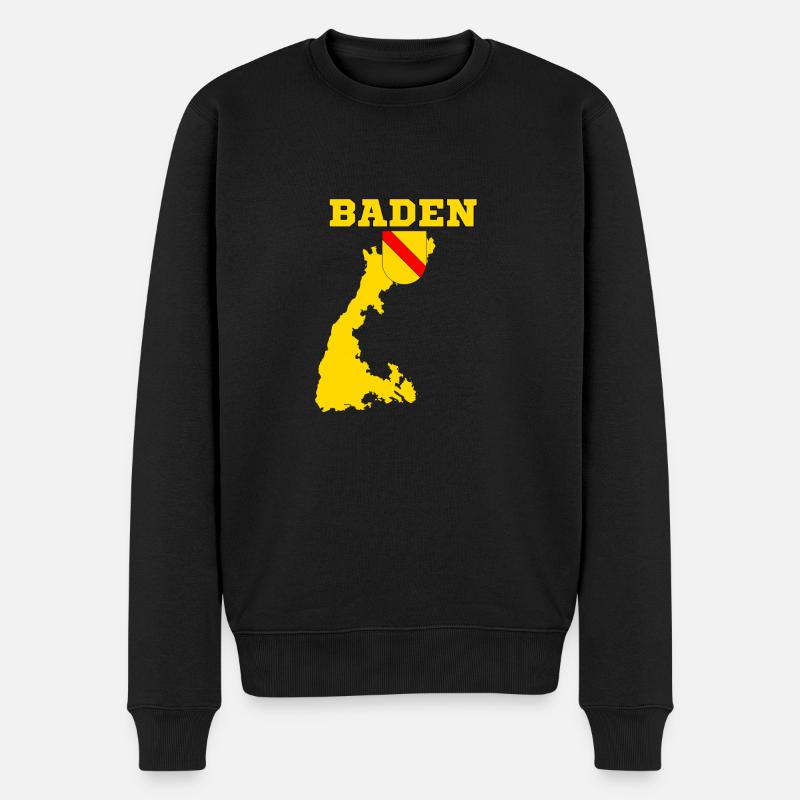 Baden - Männer Premium Bio Pullover - Schwarz