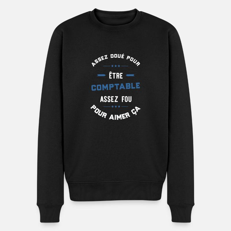 Assez doué comptable - Pull Premium bio Homme - noir