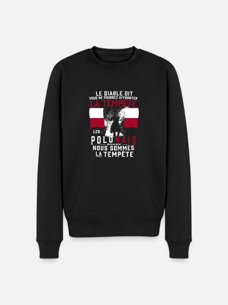 Tempête Polonais - Pull Premium bio Homme - noir