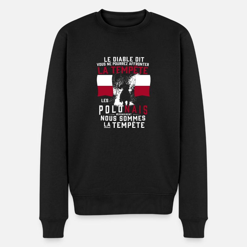 Tempête Polonais - Pull Premium bio Homme - noir