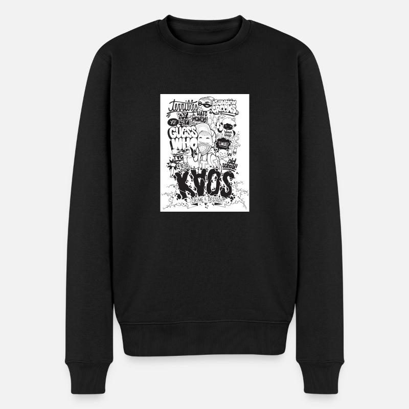 ChaosArtz - Pull Premium bio Homme - noir