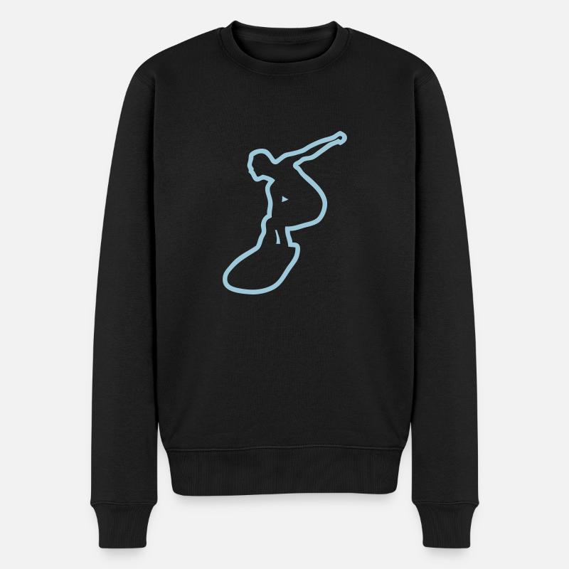 surfer surfeur - Pull Premium bio Homme - noir