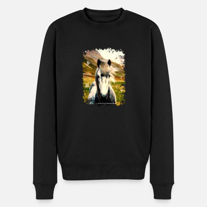 PFERD - Männer Premium Bio Pullover - Schwarz
