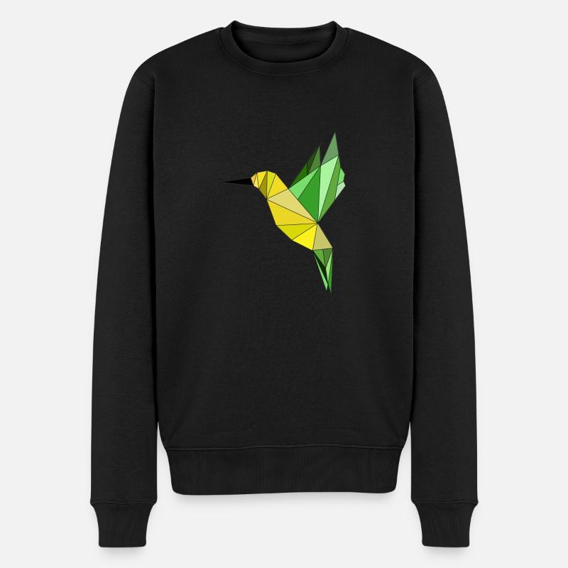 Colibri géométrique - Pull Premium bio Homme - noir