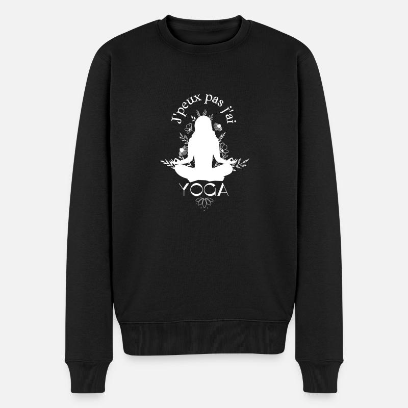 J'peux pas j'ai Yoga - Pull Premium bio Homme - noir