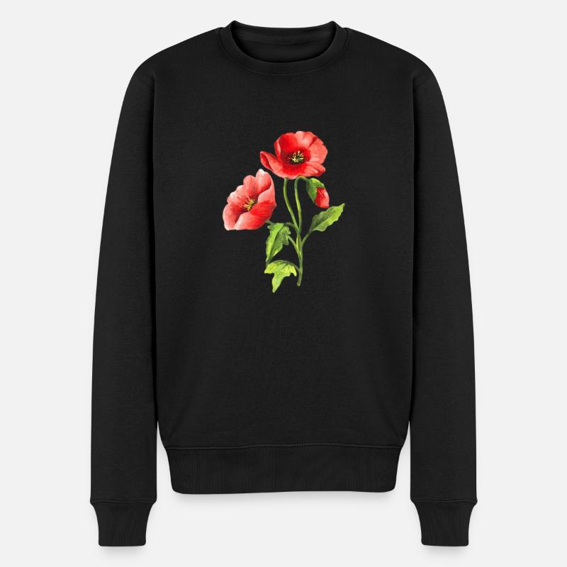 Fleur - Pull Premium bio Homme - noir