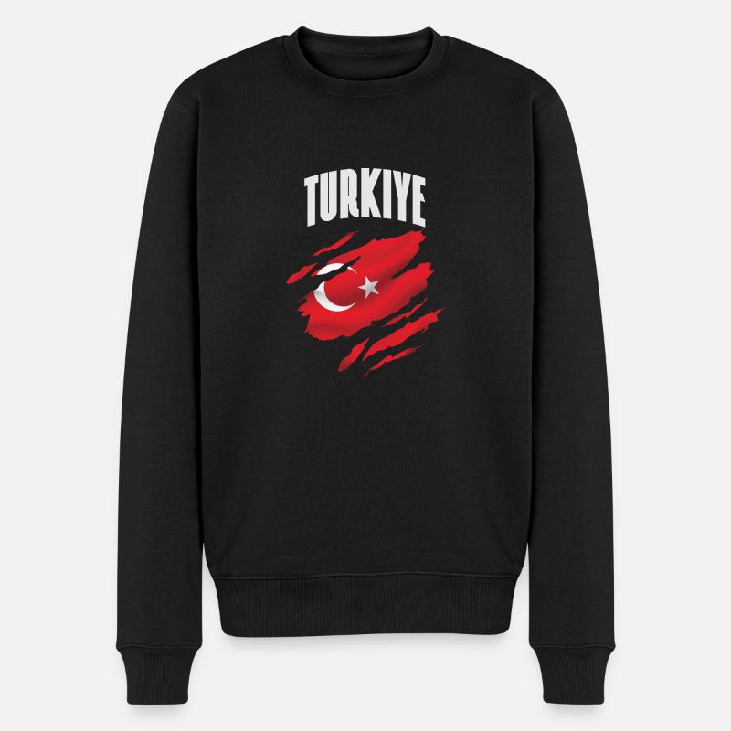 Turkey - Turkish as a gift - Men's Premium Organic Jumper - black