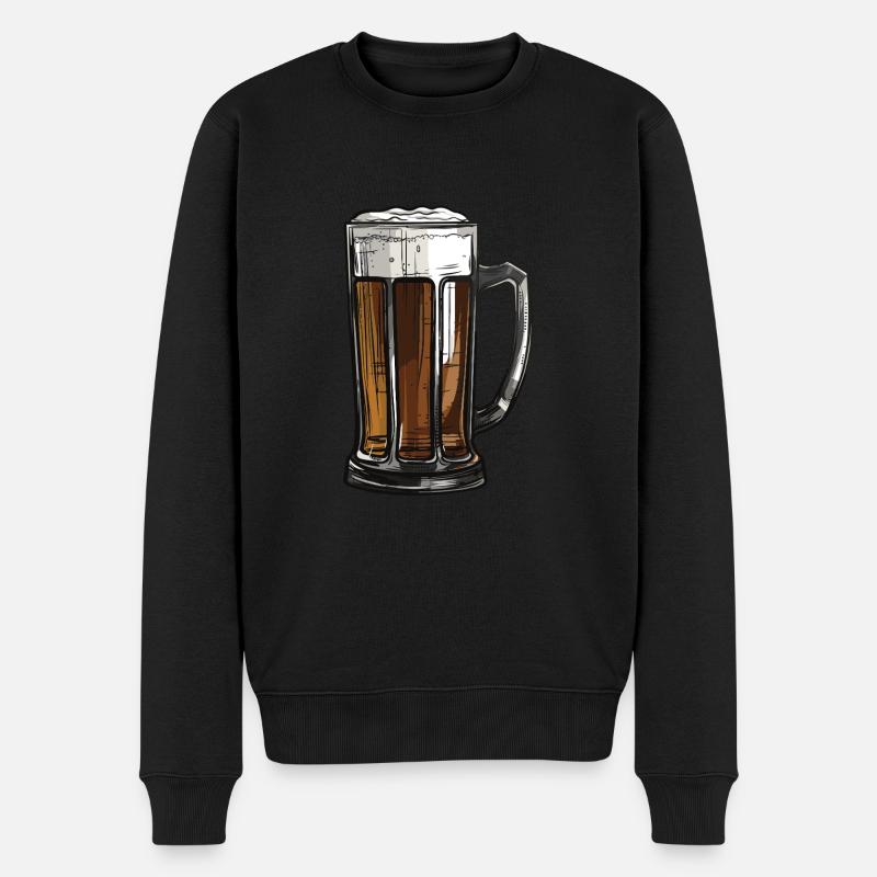 Verre à bière - Pull Premium bio Homme - noir