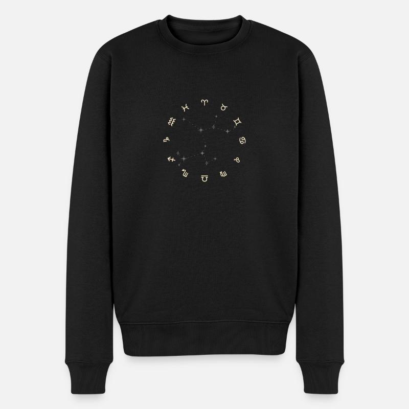 Horoskop - Männer Premium Bio Pullover - Schwarz