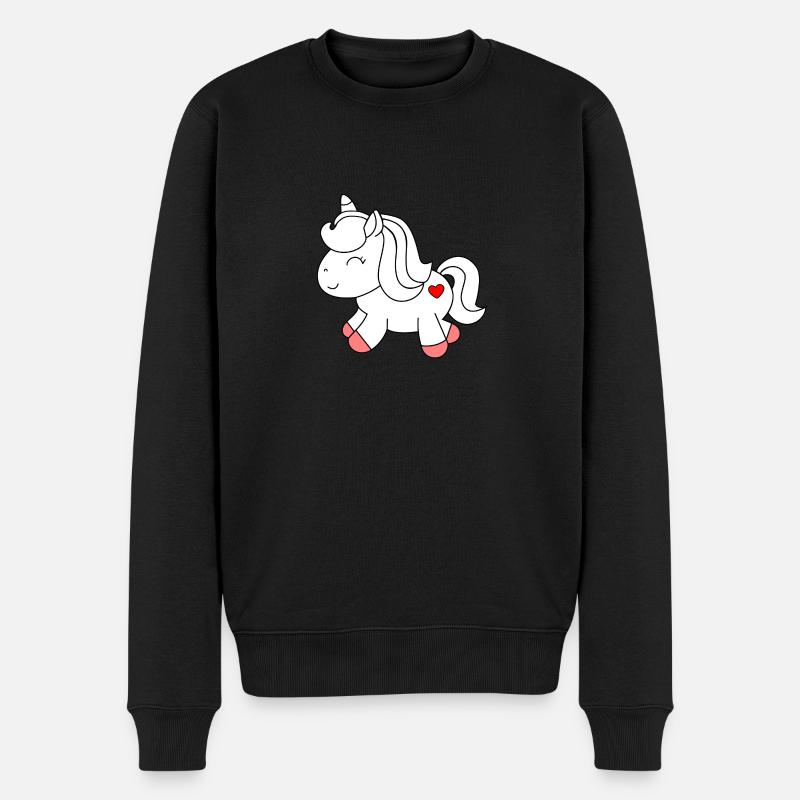 pony - Männer Premium Bio Pullover - Schwarz