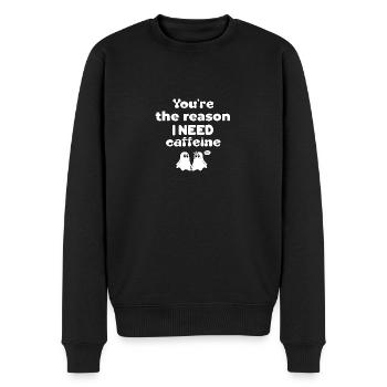 T-shirts avec des phrases amusantes - Fantasmitas 12 - Pull Premium bio Homme - noir - Devant - Nico (187cm)