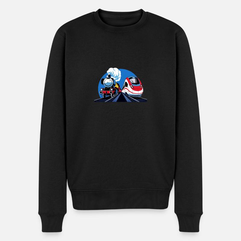 TRAIN ZUG - Pull Premium bio Homme - noir