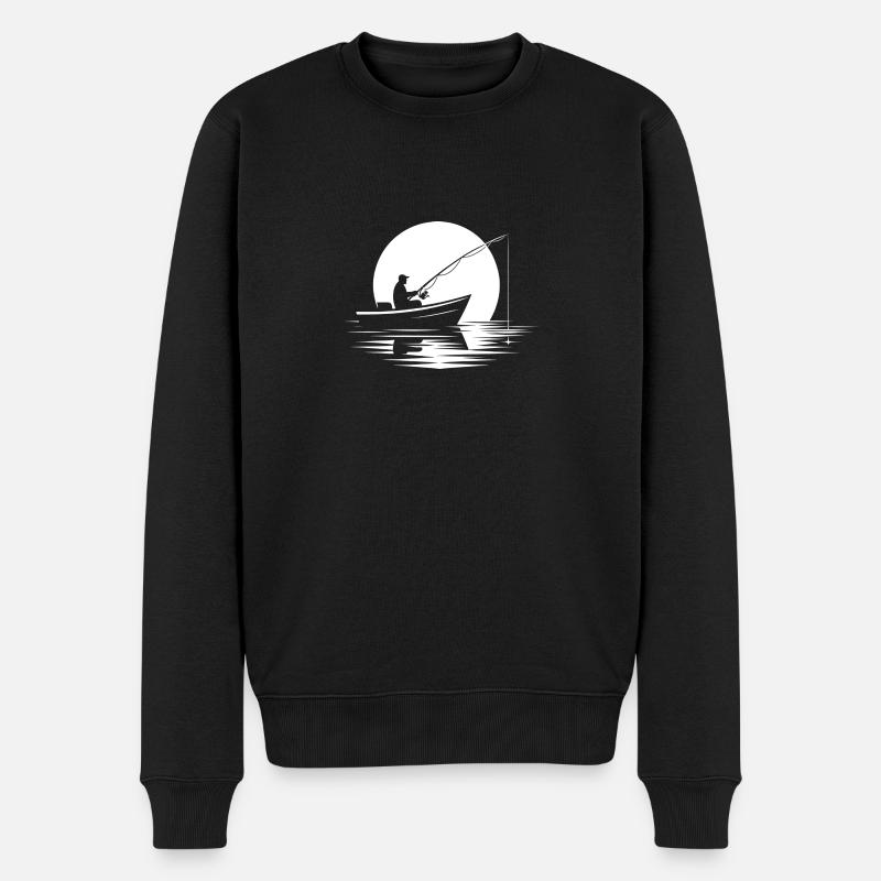 Pêche de nuit - Pull Premium bio Homme - noir