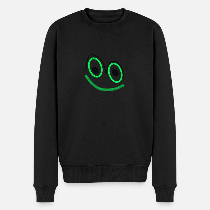 Lachmucki - Männer Premium Bio Pullover - Schwarz