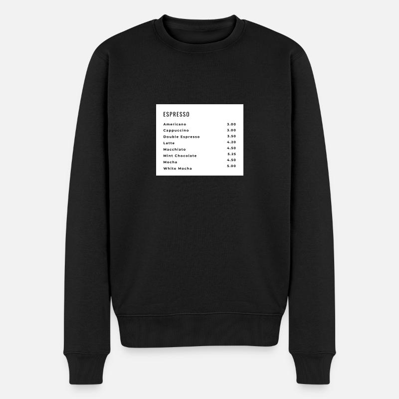 Coffees - Männer Premium Bio Pullover - Schwarz