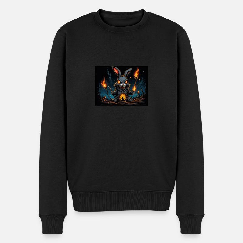 Lapin en colère - Pull Premium bio Homme - noir